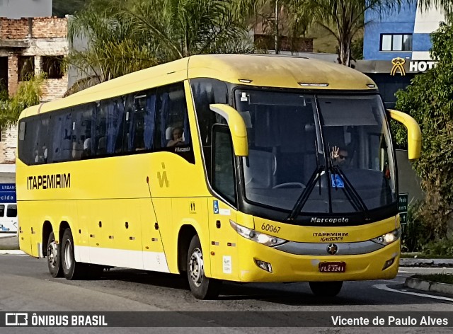 Viação Itapemirim 60067 na cidade de Aparecida, São Paulo, Brasil, por Vicente de Paulo Alves. Número da foto: #12787109.