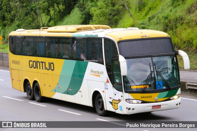 Empresa Gontijo de Transportes 14660 na cidade de Piraí, Rio de Janeiro, Brasil, por Paulo Henrique Pereira Borges. Número da foto: #12787819.