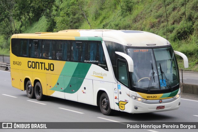 Empresa Gontijo de Transportes 18420 na cidade de Piraí, Rio de Janeiro, Brasil, por Paulo Henrique Pereira Borges. Número da foto: #12787825.