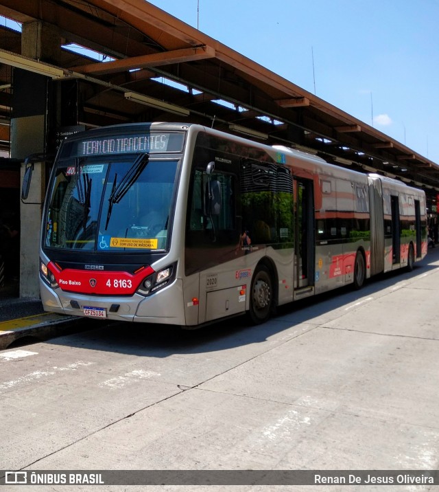 Express Transportes Urbanos Ltda 4 8163 na cidade de São Paulo, São Paulo, Brasil, por Renan De Jesus Oliveira. Número da foto: #12786155.