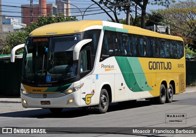 Empresa Gontijo de Transportes 18415 na cidade de São Paulo, São Paulo, Brasil, por Moaccir  Francisco Barboza. Número da foto: #12787130.