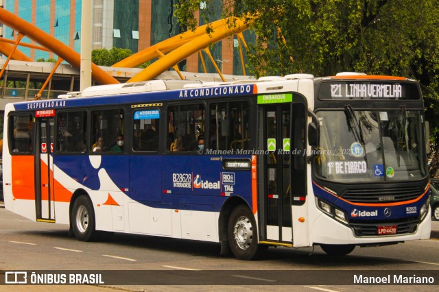 Viação Ideal B28628 na cidade de Rio de Janeiro, Rio de Janeiro, Brasil, por Manoel Mariano. Número da foto: #12786072.