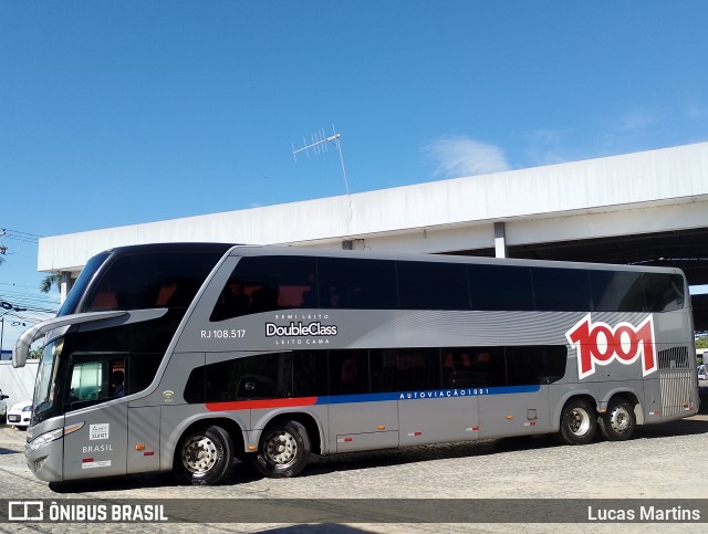 Auto Viação 1001 RJ 108.517 na cidade de Campos dos Goytacazes, Rio de Janeiro, Brasil, por Lucas Martins. Número da foto: #12787171.