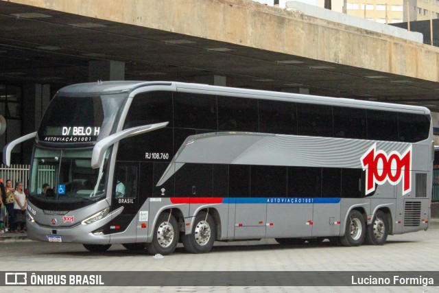 Auto Viação 1001 RJ 108.760 na cidade de Belo Horizonte, Minas Gerais, Brasil, por Luciano Formiga. Número da foto: #12787524.
