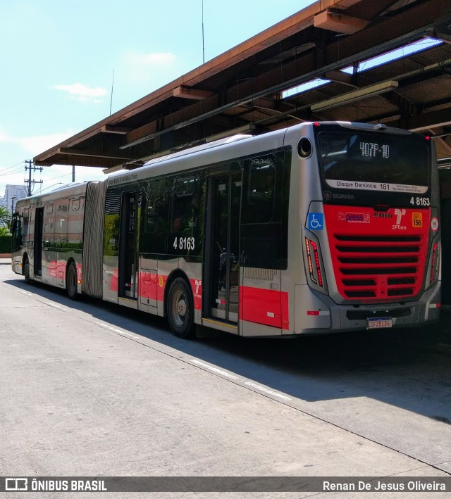 Express Transportes Urbanos Ltda 4 8163 na cidade de São Paulo, São Paulo, Brasil, por Renan De Jesus Oliveira. Número da foto: #12786156.