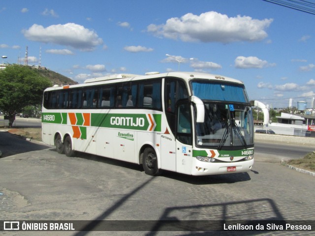 Empresa Gontijo de Transportes 14680 na cidade de Caruaru, Pernambuco, Brasil, por Lenilson da Silva Pessoa. Número da foto: #12787952.