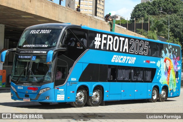 Eucatur - Empresa União Cascavel de Transportes e Turismo 6034 na cidade de Belo Horizonte, Minas Gerais, Brasil, por Luciano Formiga. Número da foto: #12787445.