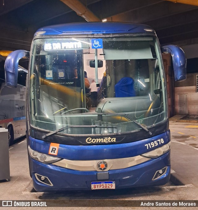 Viação Cometa 719578 na cidade de São Paulo, São Paulo, Brasil, por Andre Santos de Moraes. Número da foto: #12789033.