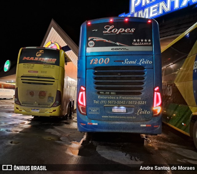 Lopes Turismo 1200 na cidade de Oliveira, Minas Gerais, Brasil, por Andre Santos de Moraes. Número da foto: #12788891.