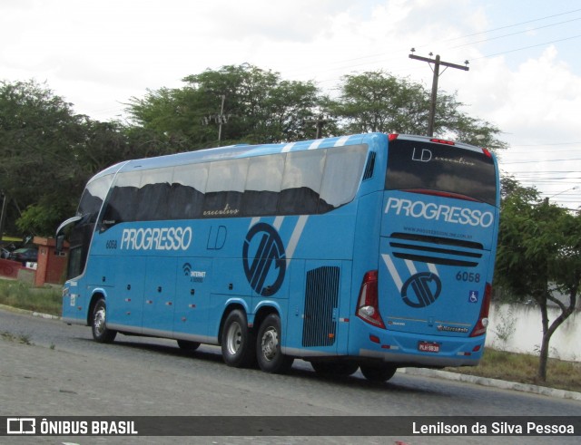 Auto Viação Progresso 6058 na cidade de Caruaru, Pernambuco, Brasil, por Lenilson da Silva Pessoa. Número da foto: #12790269.