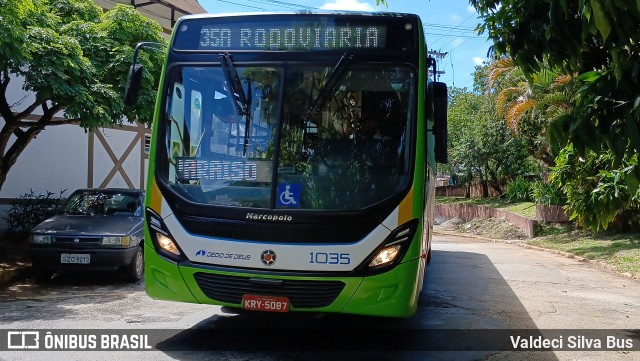 Viação Dedo de Deus 1035 na cidade de Teresópolis, Rio de Janeiro, Brasil, por Valdeci Silva Bus. Número da foto: #12790587.
