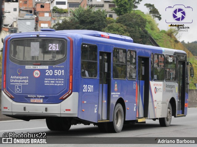 Auto Viação Urubupungá 20.501 na cidade de São Paulo, São Paulo, Brasil, por Adriano Barbosa. Número da foto: #12790570.