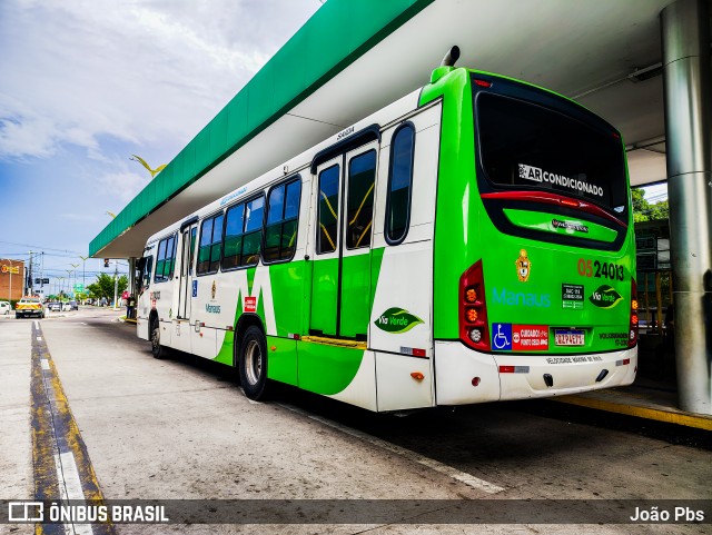 Via Verde Transportes Coletivos 0524013 na cidade de Manaus, Amazonas, Brasil, por João Pbs. Número da foto: #12790320.