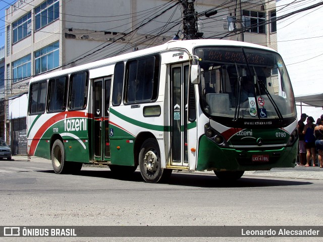 Fazeni Transportes e Turismo 0780 na cidade de Queimados, Rio de Janeiro, Brasil, por Leonardo Alecsander. Número da foto: #12790415.