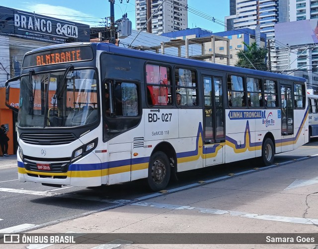 Belém Rio Transportes BD-027 na cidade de Belém, Pará, Brasil, por Samara Goes. Número da foto: #12791258.