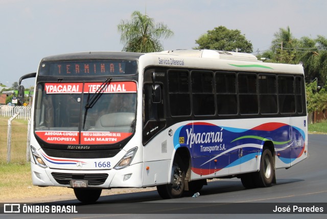 Ypacarai Transporte S.A. - Línea 242 1668 na cidade de Luque, Central, Paraguai, por José Paredes. Número da foto: #12793058.