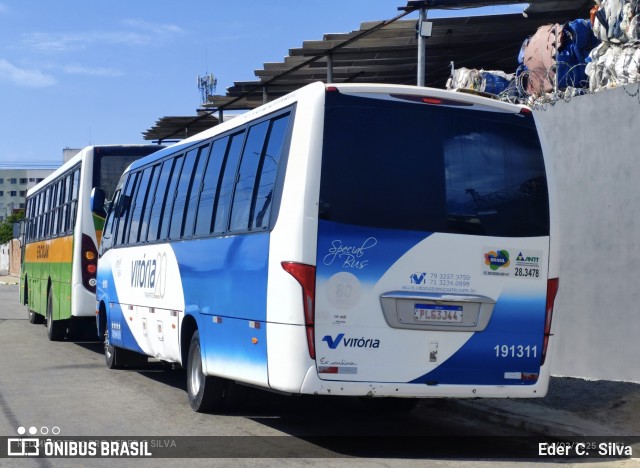 Vitória Transportes 191311 na cidade de Aracaju, Sergipe, Brasil, por Eder C.  Silva. Número da foto: #12792690.