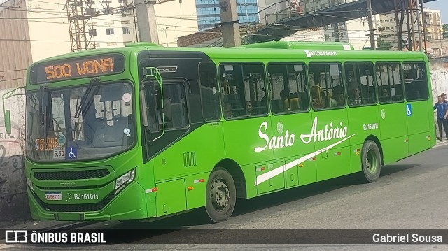 Transportes Santo Antônio RJ 161.011 na cidade de Duque de Caxias, Rio de Janeiro, Brasil, por Gabriel Sousa. Número da foto: #12792606.