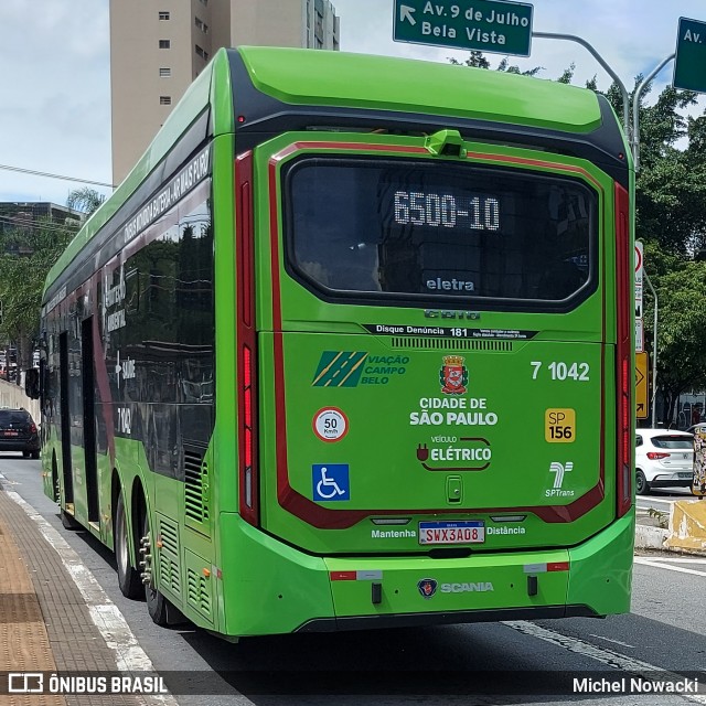 Viação Campo Belo 7 1042 na cidade de São Paulo, São Paulo, Brasil, por Michel Nowacki. Número da foto: #12793206.