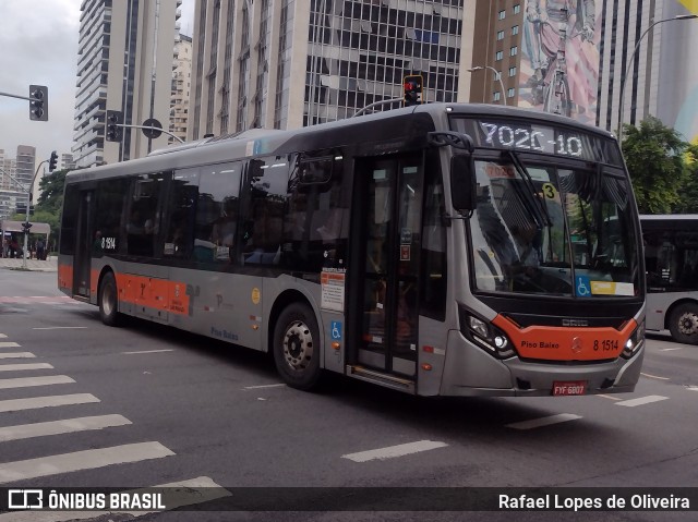 TRANSPPASS - Transporte de Passageiros 8 1514 na cidade de São Paulo, São Paulo, Brasil, por Rafael Lopes de Oliveira. Número da foto: #12791150.