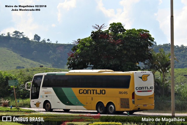 Empresa Gontijo de Transportes 11645 na cidade de João Monlevade, Minas Gerais, Brasil, por Mairo de Magalhães. Número da foto: #12792280.