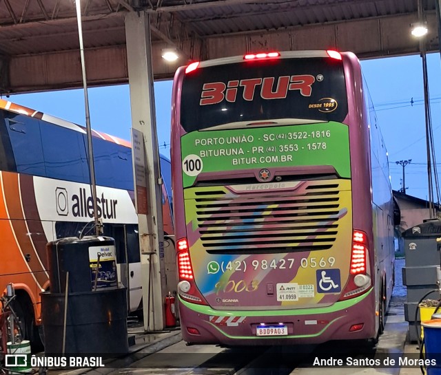 Bitur Transporte Coletivo e Turismo 9003 na cidade de Quatro Barras, Paraná, Brasil, por Andre Santos de Moraes. Número da foto: #12791491.