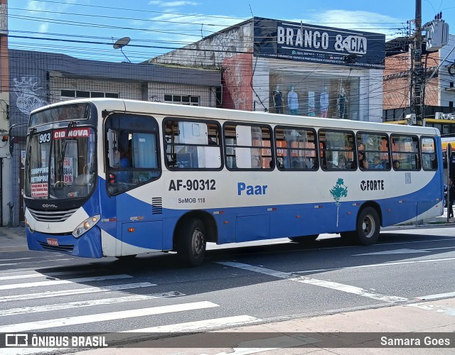 Viação Forte AF-90312 na cidade de Belém, Pará, Brasil, por Samara Goes. Número da foto: #12791255.