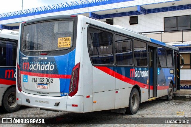 Transportes Machado RJ 162.002 na cidade de Magé, Rio de Janeiro, Brasil, por Lucas Diniz. Número da foto: #12791132.