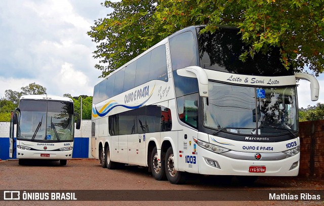 Viação Ouro e Prata 1003 na cidade de São Luiz Gonzaga, Rio Grande do Sul, Brasil, por Mathias Ribas. Número da foto: #12792173.