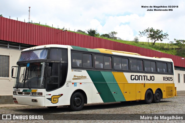 Empresa Gontijo de Transportes 11305 na cidade de João Monlevade, Minas Gerais, Brasil, por Mairo de Magalhães. Número da foto: #12791486.