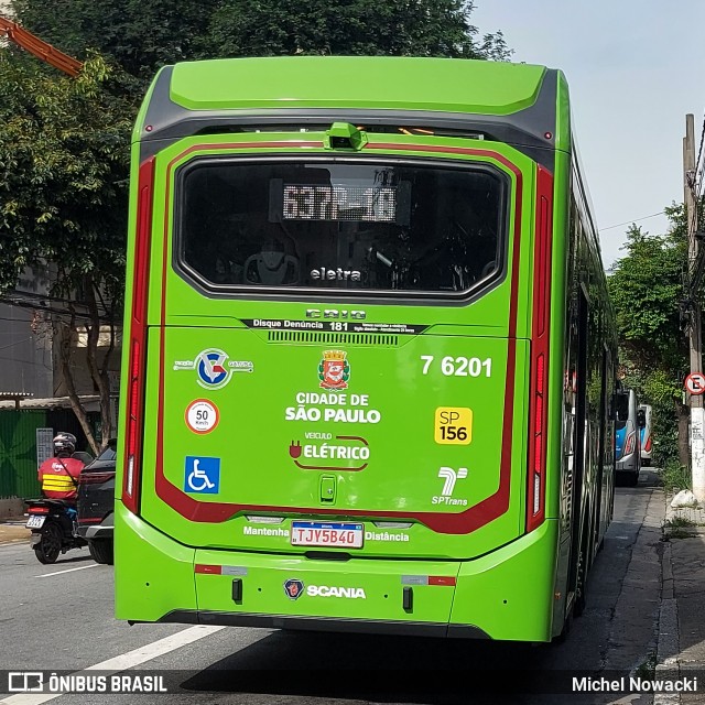 Viação Gatusa Transportes Urbanos 7 6201 na cidade de São Paulo, São Paulo, Brasil, por Michel Nowacki. Número da foto: #12793247.