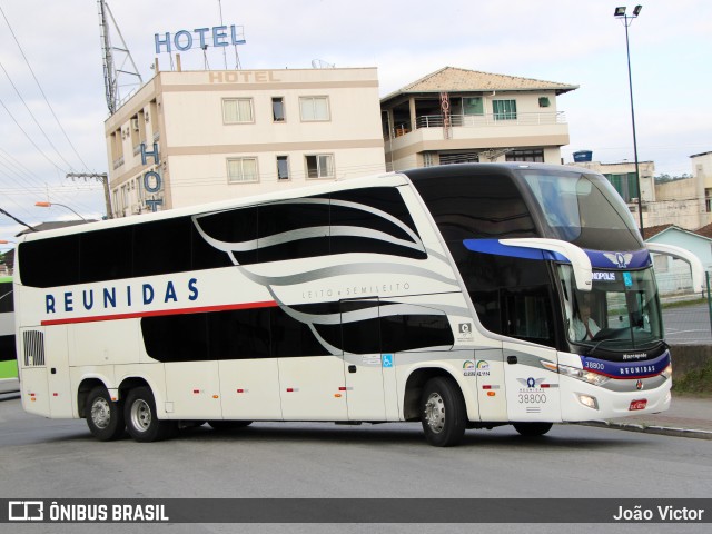 Reunidas Transportes Coletivos 38800 na cidade de Balneário Camboriú, Santa Catarina, Brasil, por João Victor. Número da foto: #12793214.