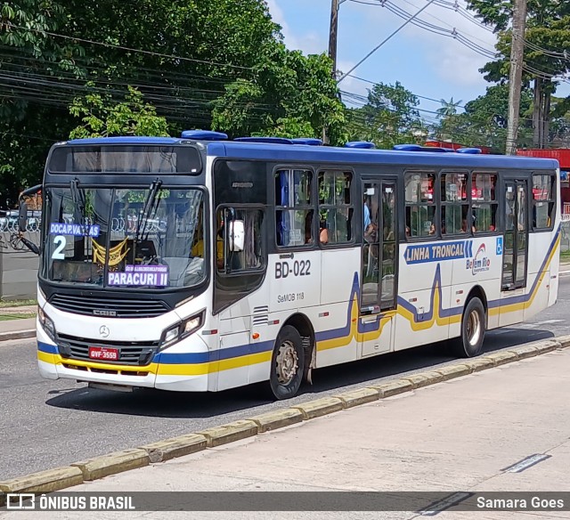 Belém Rio Transportes BD-022 na cidade de Belém, Pará, Brasil, por Samara Goes. Número da foto: #12791462.