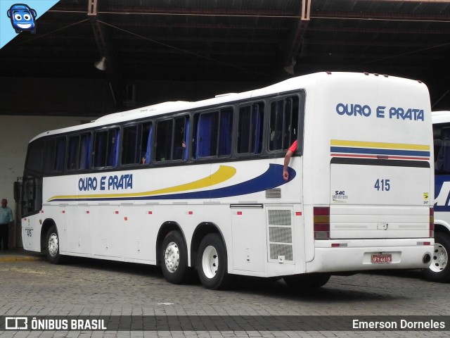 Viação Ouro e Prata 415 na cidade de Carazinho, Rio Grande do Sul, Brasil, por Emerson Dorneles. Número da foto: #12791285.