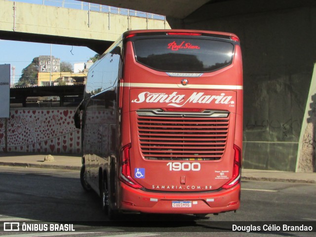 Santa Maria Fretamento e Turismo > Transportes Santa Maria(SP) 1900 na cidade de Belo Horizonte, Minas Gerais, Brasil, por Douglas Célio Brandao. Número da foto: #12792980.