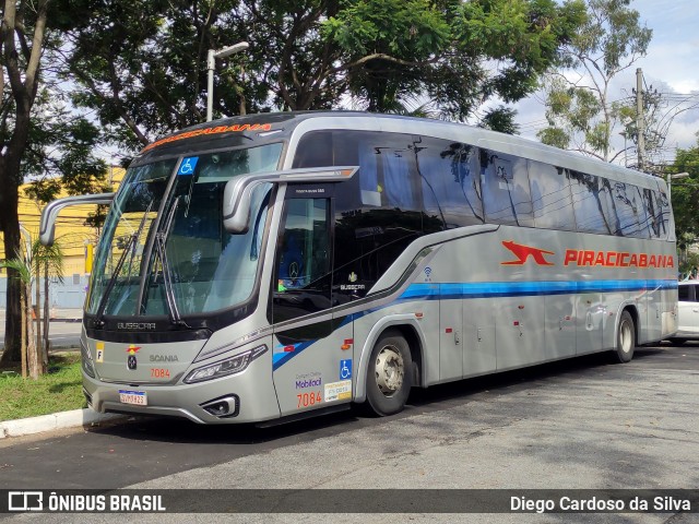 Viação Piracicabana 7084 na cidade de São Paulo, São Paulo, Brasil, por Diego Cardoso da Silva. Número da foto: #12792598.