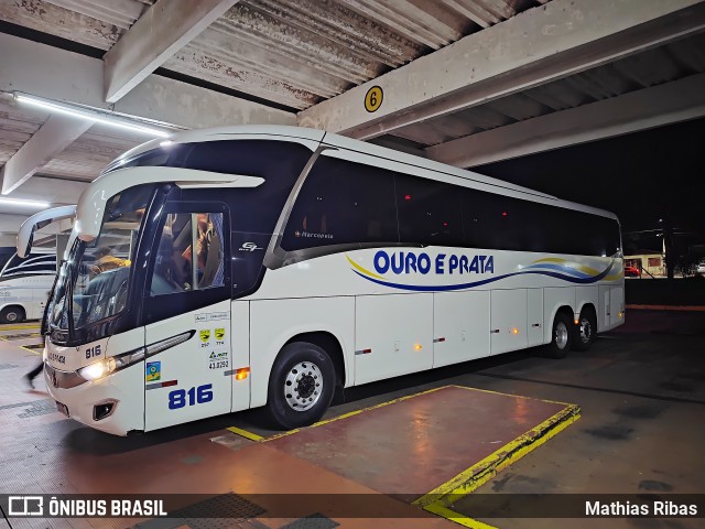 Viação Ouro e Prata 816 na cidade de Santo Ângelo, Rio Grande do Sul, Brasil, por Mathias Ribas. Número da foto: #12792181.