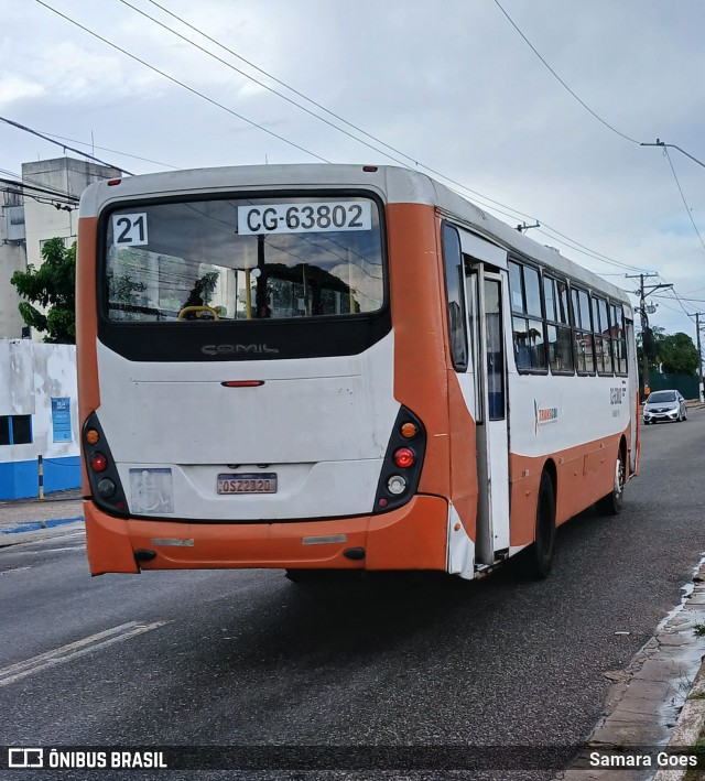 Transcol CG-63802 na cidade de Belém, Pará, Brasil, por Samara Goes. Número da foto: #12792297.