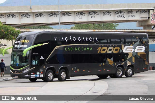 Viação Garcia 86119 na cidade de Rio de Janeiro, Rio de Janeiro, Brasil, por Lucas Oliveira. Número da foto: #12795520.