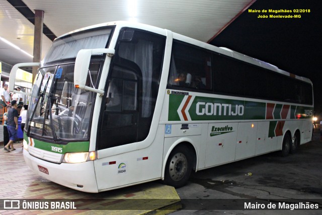 Empresa Gontijo de Transportes 11915 na cidade de João Monlevade, Minas Gerais, Brasil, por Mairo de Magalhães. Número da foto: #12793899.
