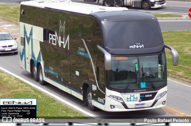 Empresa de Ônibus Nossa Senhora da Penha 63015 na cidade de Aparecida, São Paulo, Brasil, por Paulo Rafael Peixoto. Número da foto: #12794911.