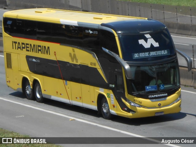 Viação Nova Itapemirim 40166 na cidade de Resende, Rio de Janeiro, Brasil, por Augusto César. Número da foto: #12794982.
