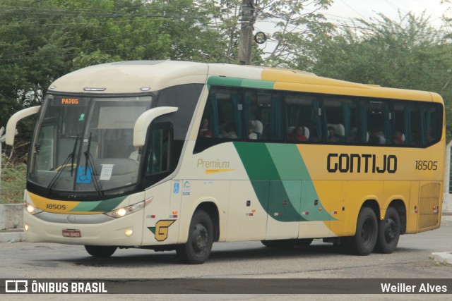 Empresa Gontijo de Transportes 18505 na cidade de Aracaju, Sergipe, Brasil, por Weiller Alves. Número da foto: #12794714.