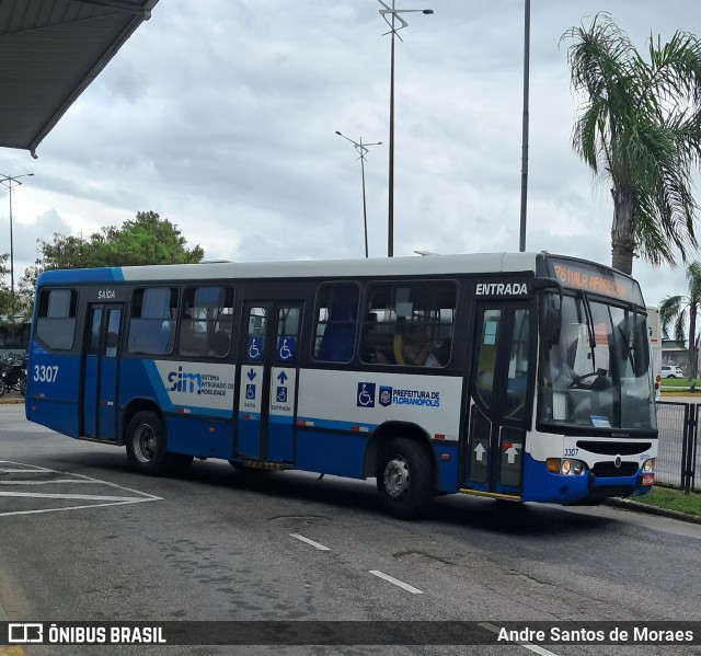 Emflotur - Empresa Florianópolis de Transportes Coletivos 3307 na cidade de Florianópolis, Santa Catarina, Brasil, por Andre Santos de Moraes. Número da foto: #12794009.