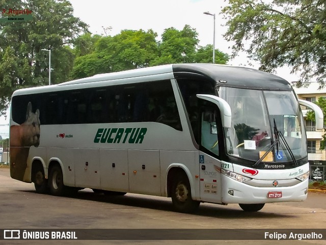 Eucatur - Empresa União Cascavel de Transportes e Turismo 4721 na cidade de Cascavel, Paraná, Brasil, por Felipe Arguelho. Número da foto: #12793518.