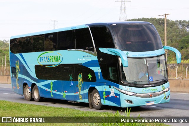 Coletivo Transpenha 320 na cidade de Aparecida, São Paulo, Brasil, por Paulo Henrique Pereira Borges. Número da foto: #12793977.