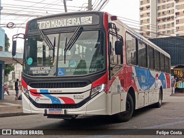 Viação Pavunense B32524 na cidade de Rio de Janeiro, Rio de Janeiro, Brasil, por Felipe Costa. Número da foto: #12793399.