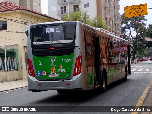 Viação Santa Brígida 1 1822 na cidade de São Paulo, São Paulo, Brasil, por Diego Cardoso da Silva. Número da foto: #12794200.