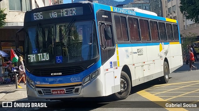 Viação Redentor C47615 na cidade de Rio de Janeiro, Rio de Janeiro, Brasil, por Gabriel Sousa. Número da foto: #12795046.