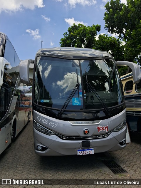 Auto Viação 1001 RJ 108.007 na cidade de Rio de Janeiro, Rio de Janeiro, Brasil, por Lucas Luz de Oliveira. Número da foto: #12793661.